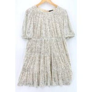 Dress Womens Beige & Silver